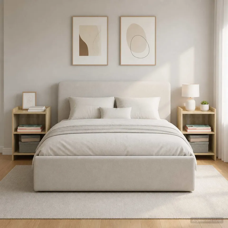 vidaXL Nachtkastjes 2 st Sonoma Eiken 40 x 30 x 60 cm Bewerkt hout, foto 4