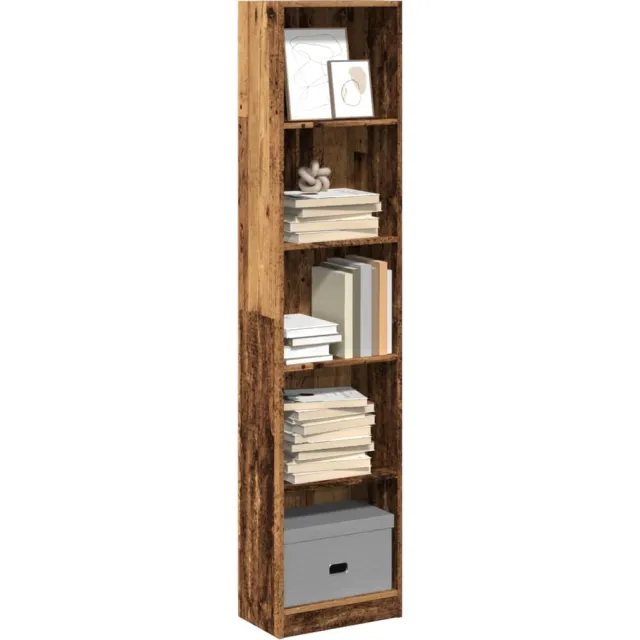 vidaXL Boekenkast 40x24x176 cm bewerkt hout oud houtkleurig Bruin