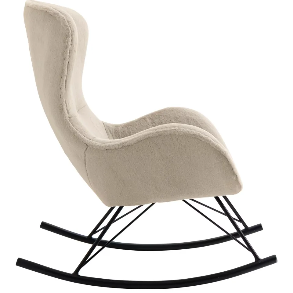 Artistiq Living Timara schommelstoel beige, foto 3