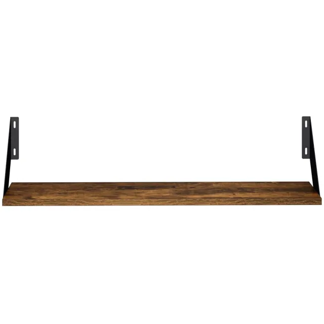 vidaXL Wandplanken - 2 - st - Gerookt - eiken - 70 - x - 20 - x - 17 cm Gerookt eiken