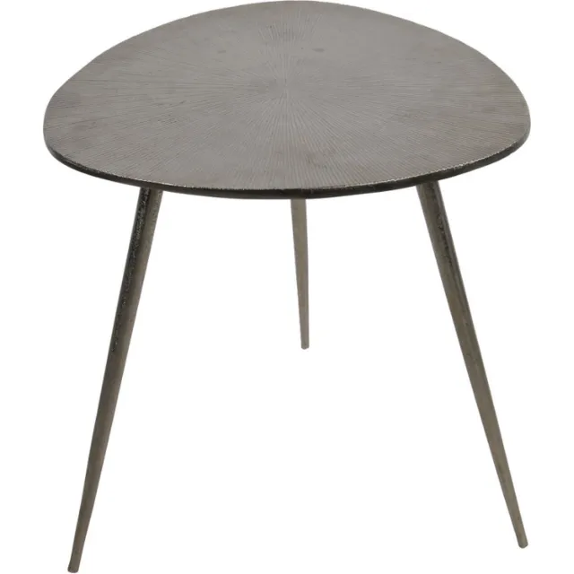 LES Shine bijzettafel brush 51 cm Grijs