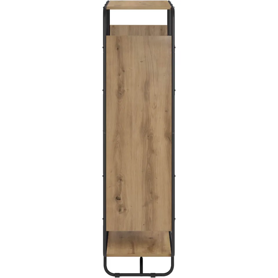 vidaXL Hoge kast Artisanaal eiken 80 x 37,5 x 144 cm Bewerkt hout, foto 4