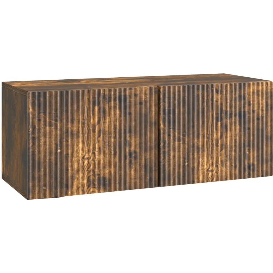 vidaXL Wandbeugel TV-kast 78,5 x 31 x 30 cm Gerookt eiken Bewerkt hout Bruin