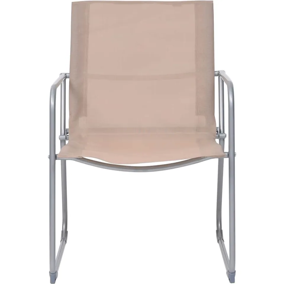 vidaXL 4-delige Loungeset stof en staal taupe, foto 4