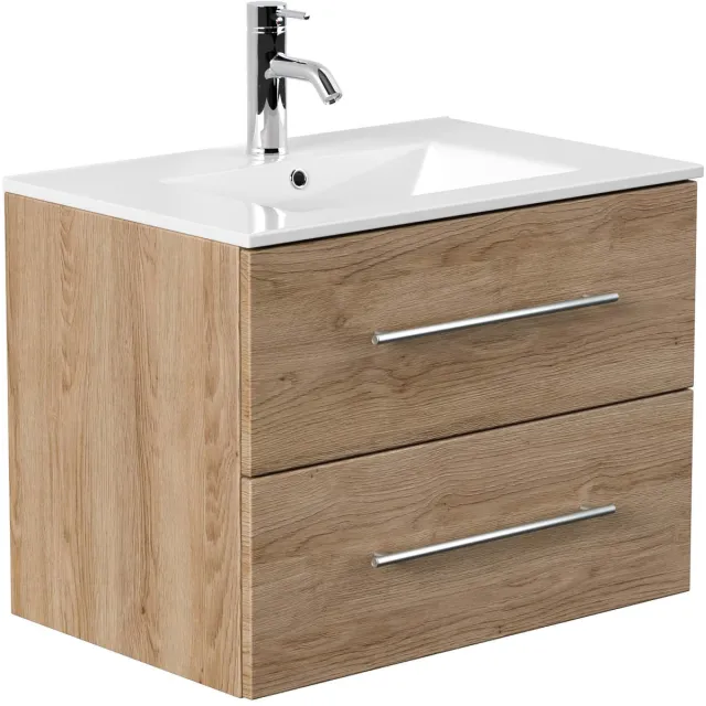 Wastafelkast Odin Eiken 70 cm Bruin