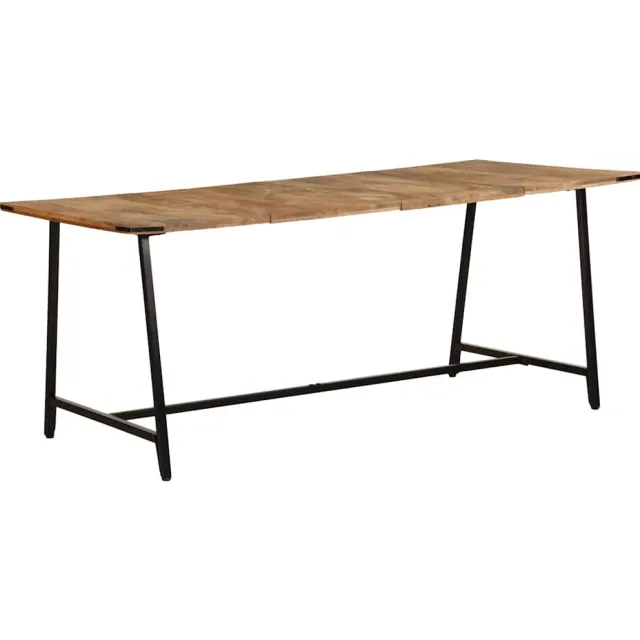 vidaXL Eettafel 180x90x75 cm massief mangohout Bruin