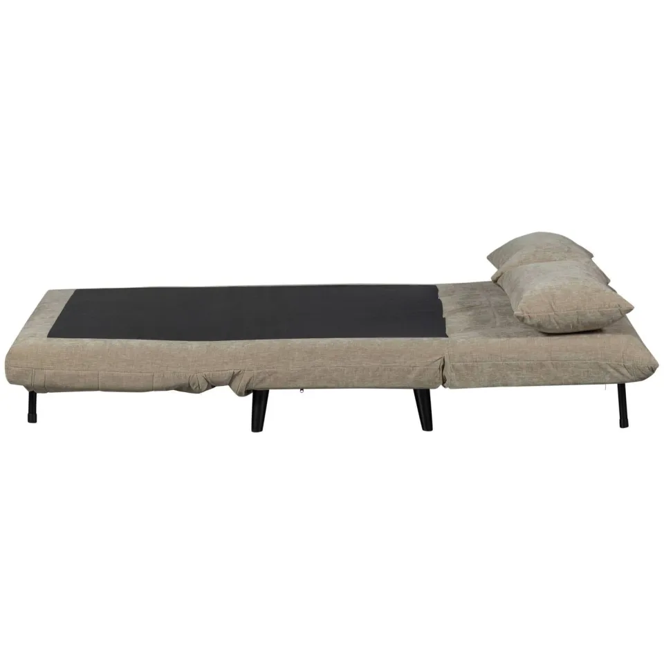 WOOOD Xem Slaapbank - 1-Persoons - Chenille stof - Naturel - 80x122x92, foto 2