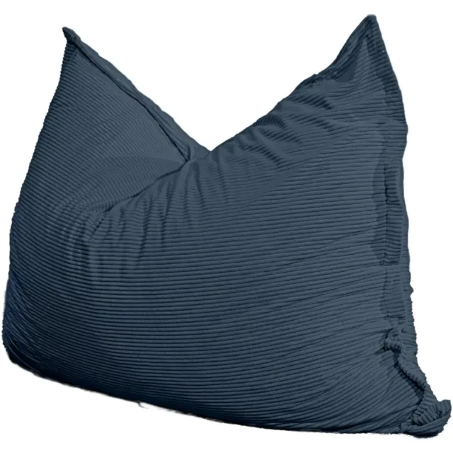 Bananair Zitzak XXL afneembare hoes - ribfluweel - Nachtblauw - 140 x 180 cm