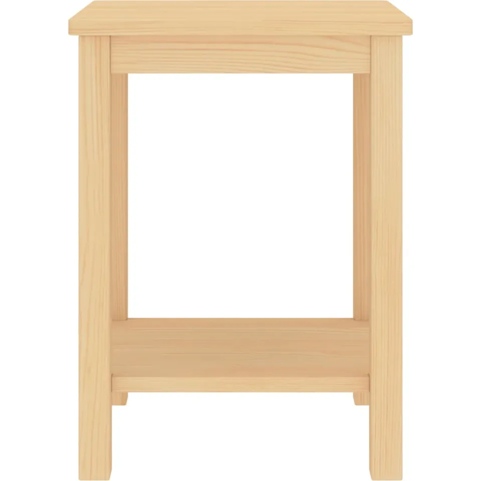 vidaXL Nachtkastje 35x30x47 cm massief grenenhout naturel