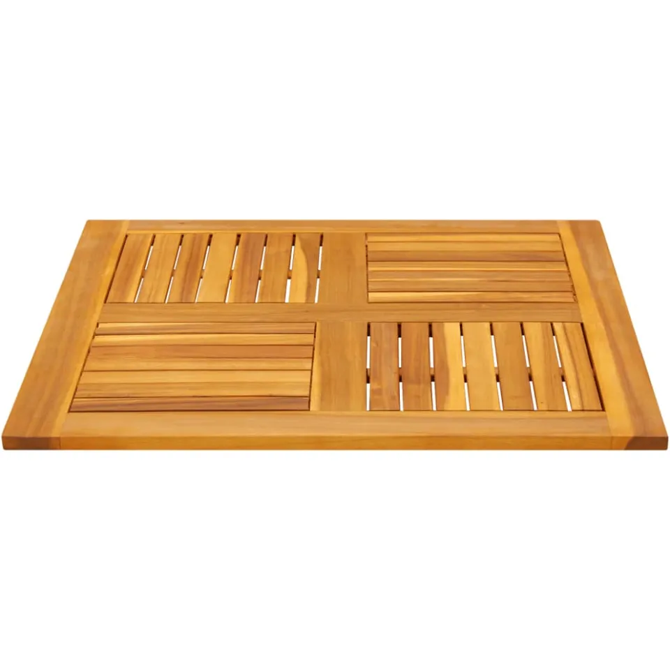 vidaXL Tafelblad vierkant 80x80x2,2 cm massief acaciahout Bruin