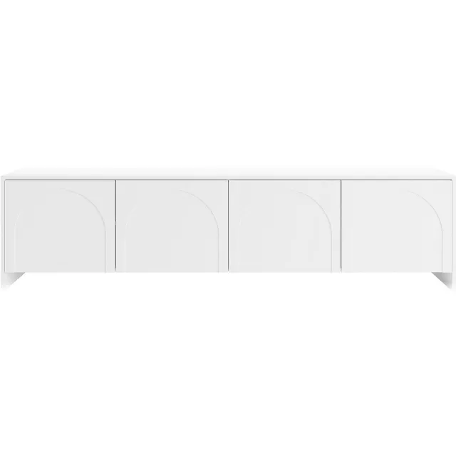 Vente-unique Tv-meubel met 4 deuren - Wit - NALYRA van Maison Céphy