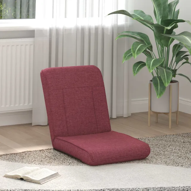 vidaXL Verstelbare vlo stoelen Wijnrood Stof