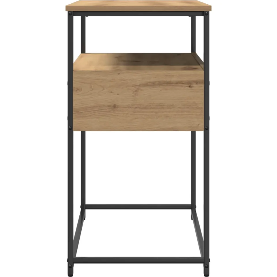 vidaXL Wandtafel Artisan Eiken 75 x 40 x 75 cm Bewerkt hout, foto 4