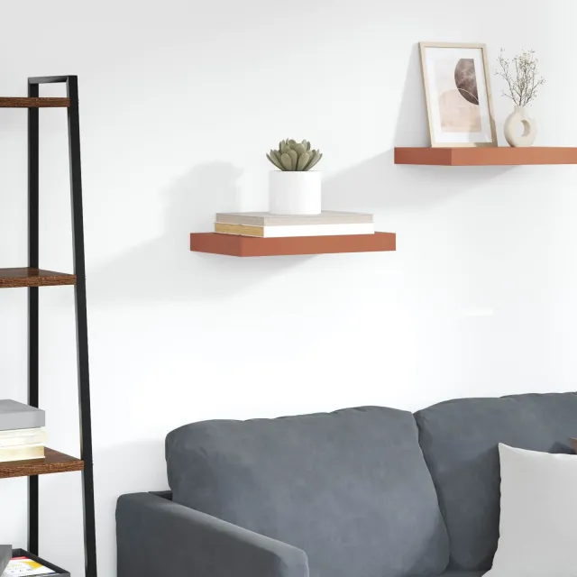 vidaXL Wandplank Muurmontage Rood 40 x 23,5 x 3,8 cm Bewerkt hout