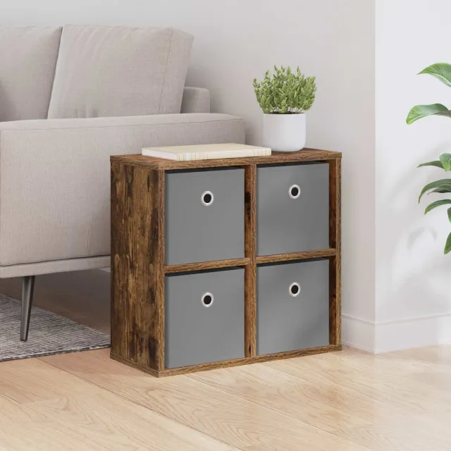 vidaXL Dressoir Gerookt eiken 49,5 x 22 x 47 cm