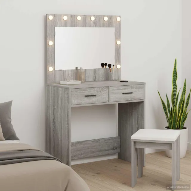 vidaXL Plafondtafel Grijs Sonoma 78,5 x 41 x 135 cm Bewerkt hout, foto 2