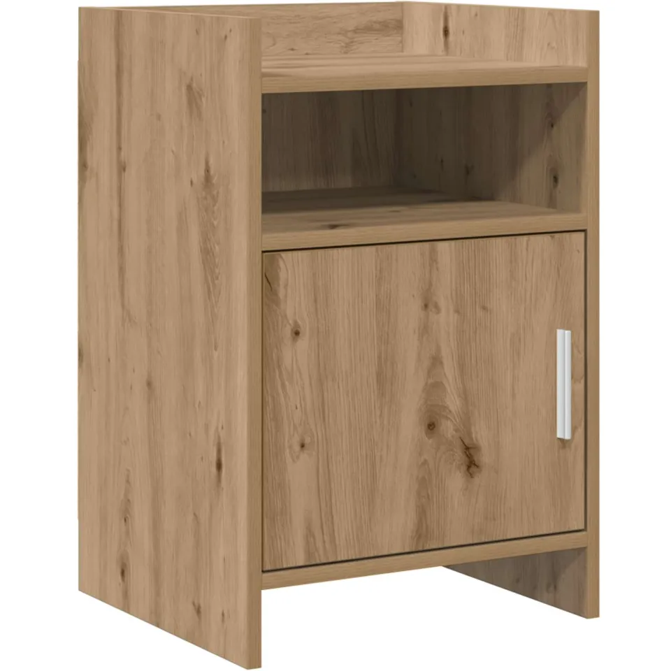 vidaXL Nachtkastjes Artisanaal eiken 40 x 36 x 60 cm Bewerkt hout Bruin