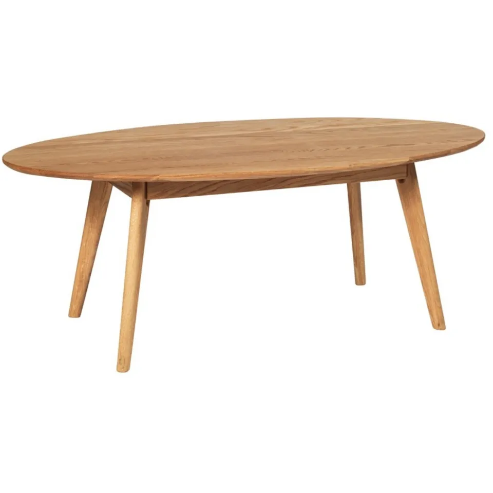 Rowico Home Yumi ovale houten salontafel naturel - 130 x 65 cm, foto 3