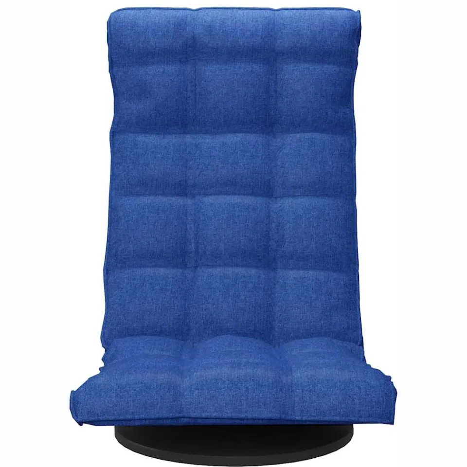 vidaXL Vloerstoel draaibaar stof blauw, foto 3