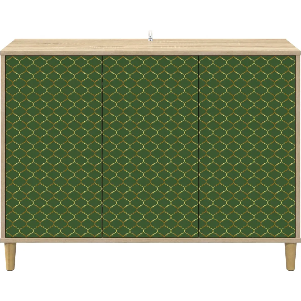 vidaXL Dressoir GELEEN Sonoma 102 x 33 x 75 cm Bewerkt hout bruin, foto 4