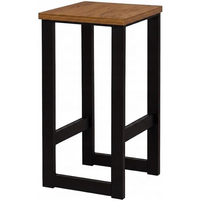 Taborecik Zwarte Hoker Barowy 64cm - Loft Design, Kiesbaar Zitting