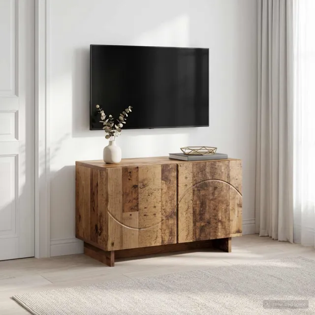 vidaXL tv-meubel 60 x 34.5 x 40 cm Oud hout Bewerkt hout Bruin