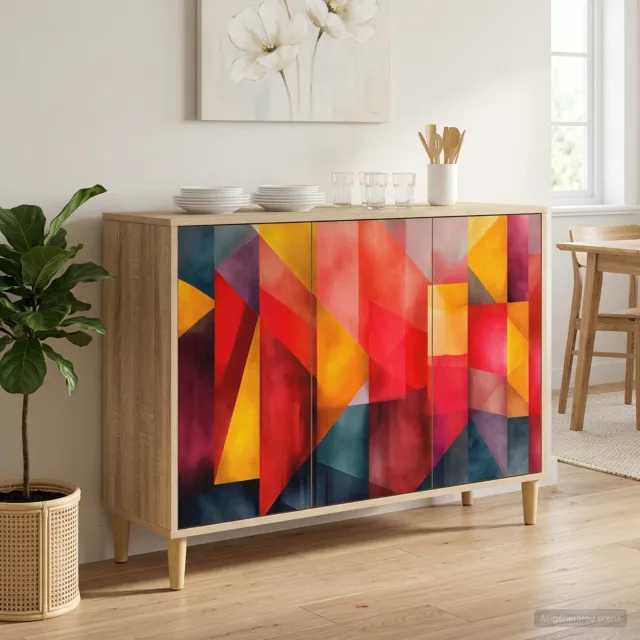 vidaXL Dressoir HEESCH Sonoma 102 x 33 x 75 cm Bewerkt hout Bruin