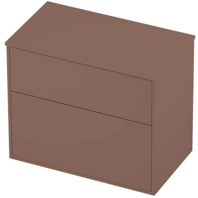Proline Deck Badmeubelset Voor Grepen Asymmetrisch Kader 80x46x67 cm Beauty Blush Rosé Goud