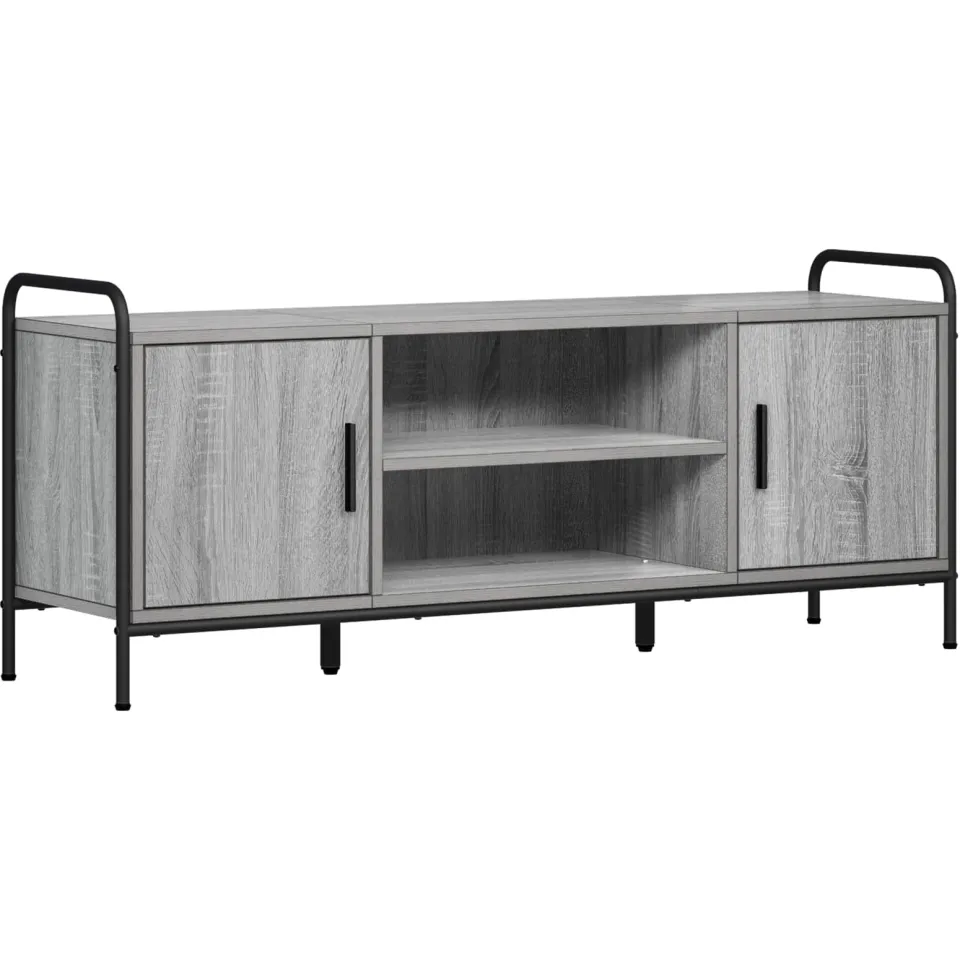 vidaXL Tv-meubel 119 x 33 x 50 cm Grijs Sonoma, foto 3