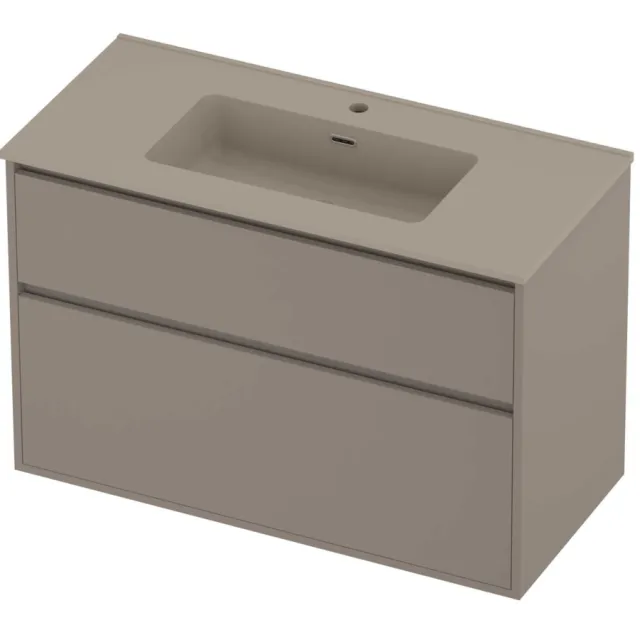 Proline Tribute Badmeubelset Porselein Elegant 1 Gat 100x46x67 cm Mat Crème Cotton Clay Beige