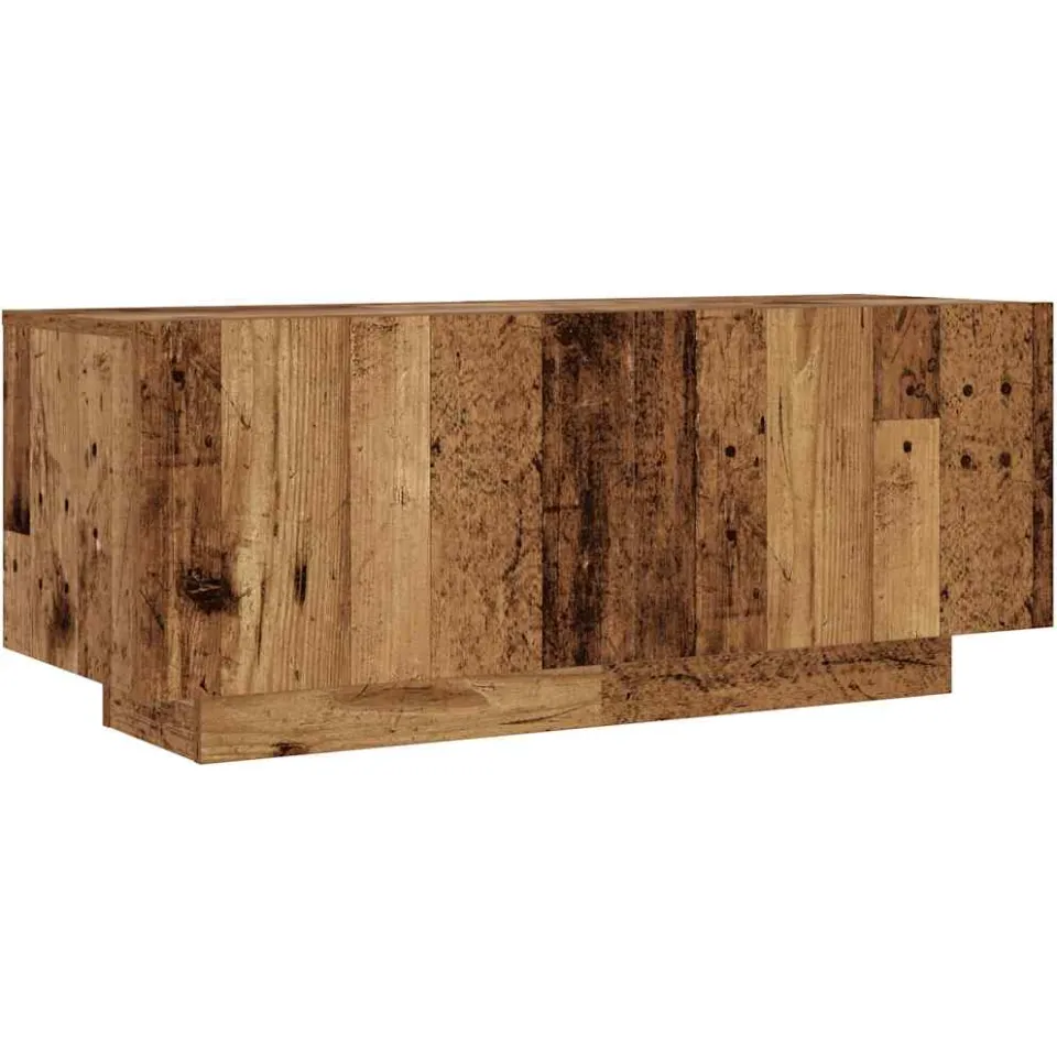 vidaXL Tv-meubel 100x35x40 cm bewerkt hout oud houtkleurig Bruin