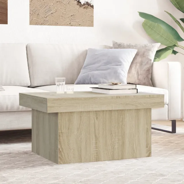 vidaXL Salontafel 100x55x40 cm bewerkt hout sonoma eikenkleurig, foto 2
