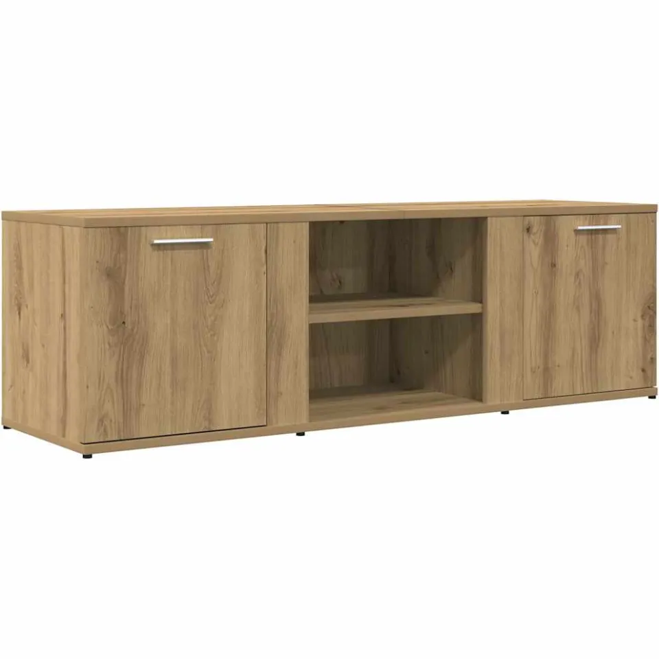 vidaXL Tv-meubel 120x34x37 cm bewerkt hout artisanaal eikenkleur, foto 3