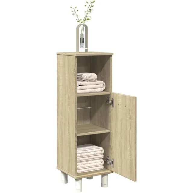 vidaXL Badkamerkast 30,5x30x95 cm bewerkt hout sonoma eikenkleurig, foto 2