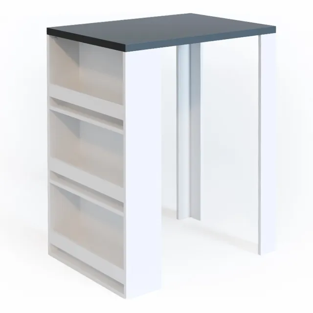 Vicco Bartafel – 57 x 80 cm Antraciet/wit