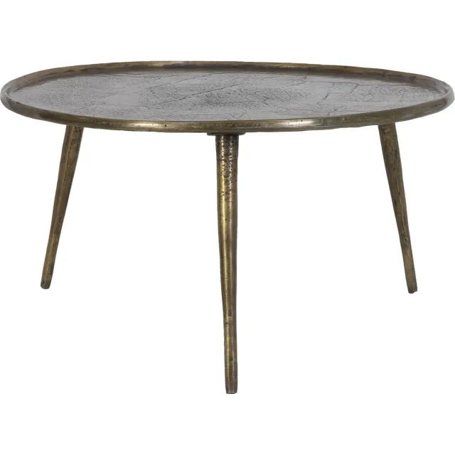 Light & Living Bijzettafel Babina - Antiek Brons - Ø67,5cm - Klassiek