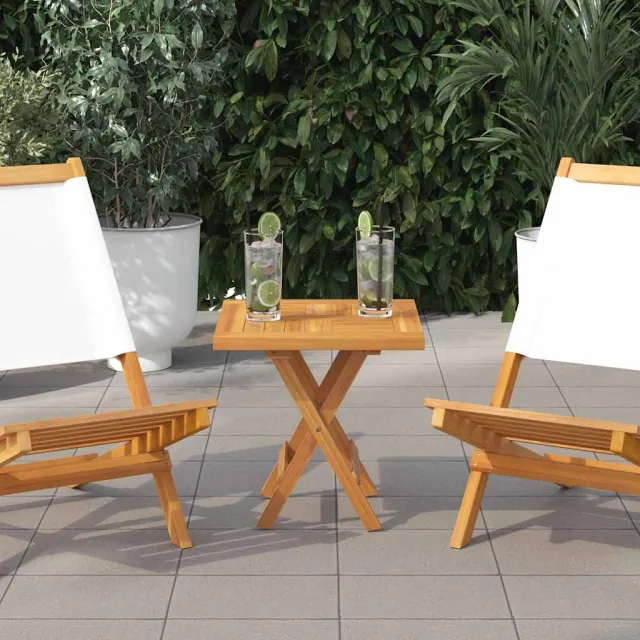 vidaXL Tafelblad vierkant 50x50x2,5 cm massief teakhout bruin, foto 2