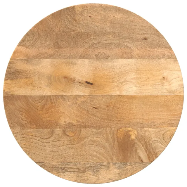 vidaXL Tafelblad rond Ø 60x3,8 cm massief ruw mangohout Bruin