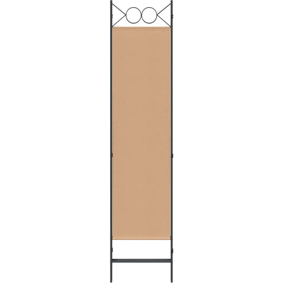 vidaXL 3-Panel Room Divider Beige 120 x 180 cm Stof, foto 4