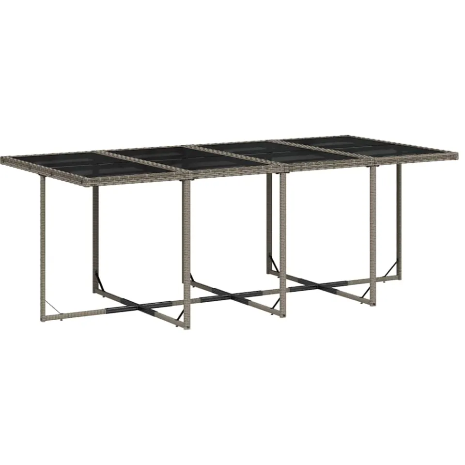 vidaXL 13-delige tuinset met kussens, grijs polyrotan, foto 4