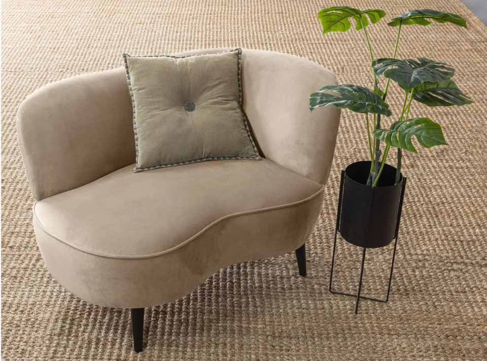 WOOOD Sara loungefauteuil khaki, foto 2