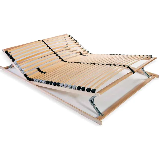 vidaXL Lattenbodem met 28 latten 7 zones 140x200 cm Bruin