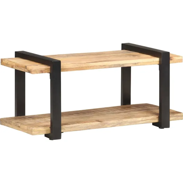 vidaXL Tv-meubel 90x40x40 cm ruw mangohout Bruin