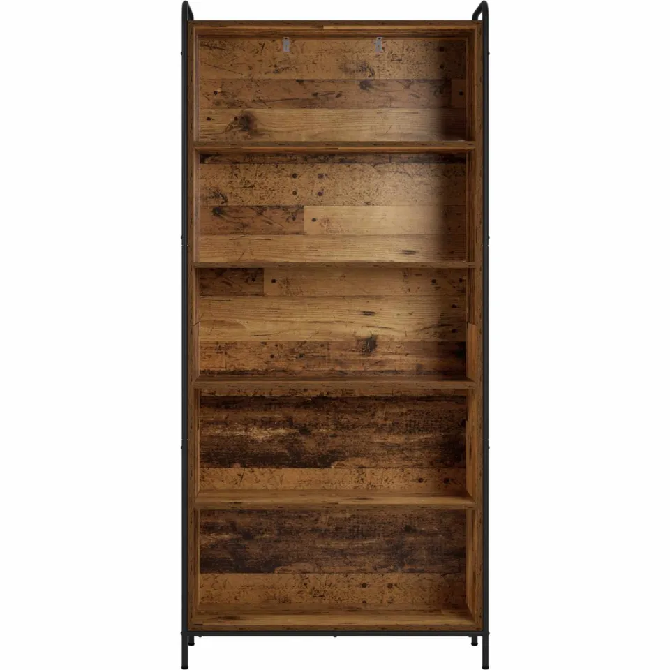 vidaXL Boekenkast 55,5 x 33 x 174 cm Bewerkt hout Oud hout bruin, foto 3