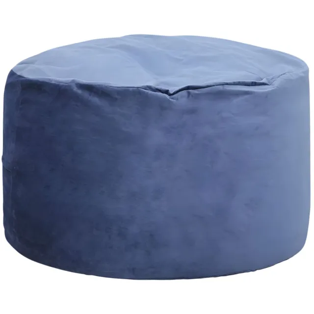 Happiq Zitzak 4 FT – Grote Bean Bag met Memory Foam Vulling en Afneembare Microvezel Hoes voor Woonkamer en Gaming – Marineblauw Navy Blue
