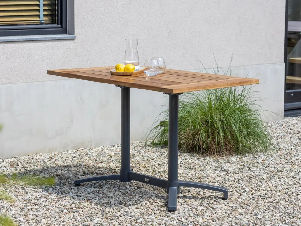 Bellagio tuinmeubelen Bellagio Canzo klaptafel 140x80x75cm grijs, foto 3