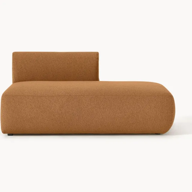 Westwing Collection Bouclé chaise module Sofia lichtbruin
