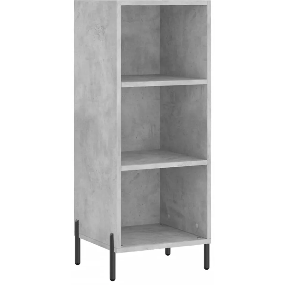 vidaXL Dressoir 34,5x32,5x90 cm bewerkt hout betongrijs grijs, foto 3