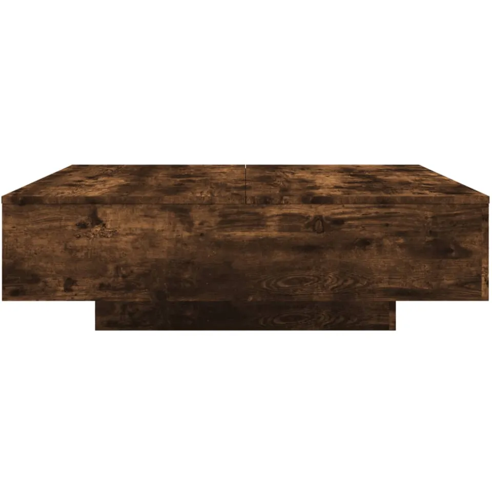 vidaXL Salontafel 100x100x31 cm bewerkt hout gerookt eikenkleurig, foto 4
