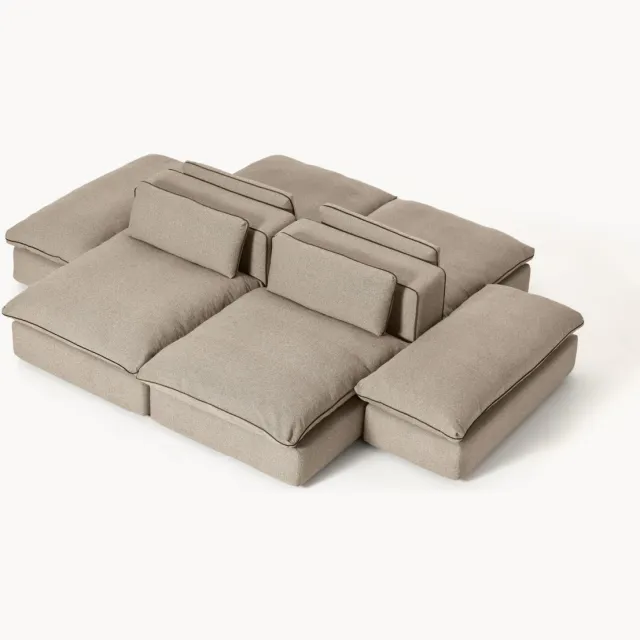 Westwing Collection XL modulaire bank Felix taupe